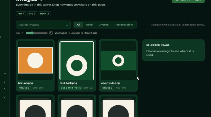 Egy kép kijelölése kattintással, Ctrl+kattintással még egy hozzávétele, Shift+kattintással tartomány kijelölése, a panelen a kijelölt képek száma